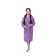 Children's robe with a hood, size 40, lilac color