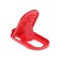 Luazon phone stand, folding, oval, adjustable height, red