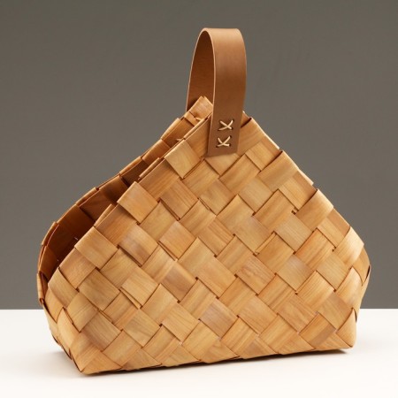 Wicker basket, 36 x 16 x 7 x 34.5 cm, sequoia