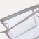 Lightning cosmetic bag, gray/transparent color