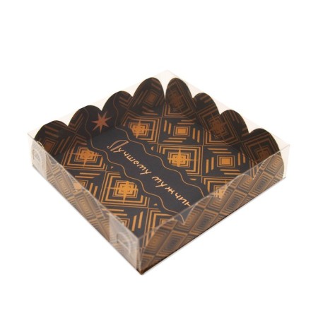Box for cookies, "defender", 12 x 12 x 3 cm