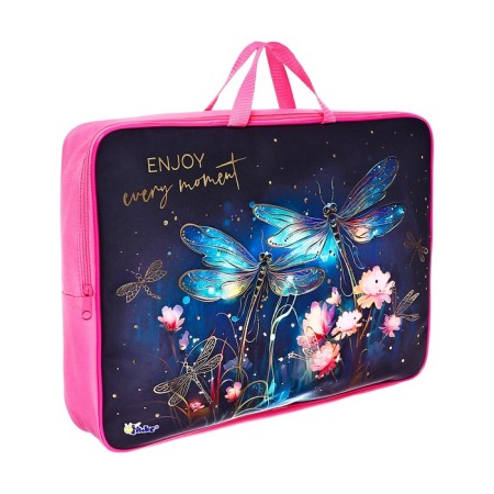 Folder A3 with handles Textile 75 mm 475*345 mm PMD 3-22-4 Dragonfly virgin (braid) foil 72961