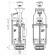 Reinforcement for flush tanks "Ani Plast" WC7050M economy, double -mode, chromium