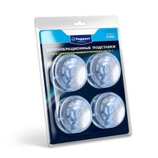 Anti -vibration shock -absorbing topperr stands, transparent, in a blister, 4 pcs.