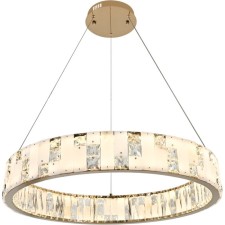 Suspension lamp STILFORT 4015/03/08P Cerruti, 1x80W, LED, 800x800 mm, remote control, 2800-6500K, 5900LM, color gold