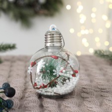 Ball plastic light D-8 cm 