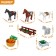 Designer Farm "Stable", 89 parts