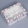 Capcake box, confectionery packaging with a window, 6 cells "Wreath", 25 x 17 x 10 cm