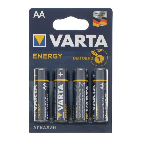 Alkalin battery VARTA ENERGY, AA, LR6-4BL, 1.5V, blister, 4 pcs.