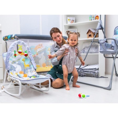 Shakeslong - rocking for newborns "Funny animals", game arc, toys mix-11