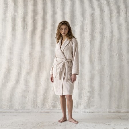 TAO bathrobe, size XL, beige color