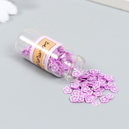 Decor for creativity Plastic "Flower. Violet Petunia" set of 8 g 5x2x2 cm-1