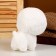 Soft toy "Dog" with a butterfly, 22 cm, white color