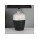 Table lamp "Strict lines" 1x40W E27 black/white 25x25x40cm