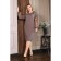Female dress, size 60, beige color