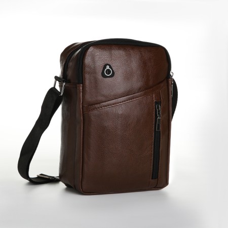 Male bag, brown color