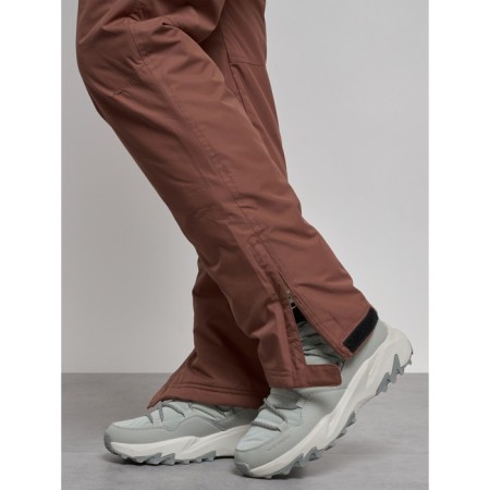 Semi -combinezone ski insulated female winter, size 42, brown color-11