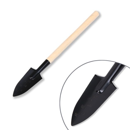 A set of garden tools, 3 objects: rake, 2 blades, length 24 cm, wooden handles, Greengo-1