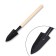 A set of garden tools, 3 objects: rake, 2 blades, length 24 cm, wooden handles, Greengo