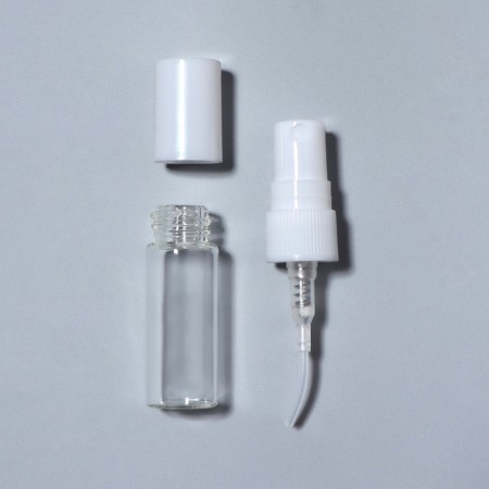 A bottle for storage, with a sprayer, 3 ml, packing - 5 pcs, white color-5