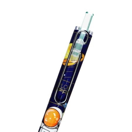 Automatic blue handle, with a rubber holder "Cosmonaut", mix-3