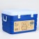 Arctic thermal container, 60 l, 64 x 43.5 x 40 cm, 2 containers for ice, blue