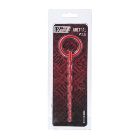 Urethral Plag Black & Red by Toyfa, Red color, 16 cm-1