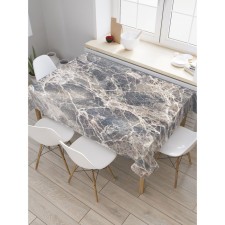 The tablecloth “Marble cracks”, rectangular, Saten, size 120x145 cm