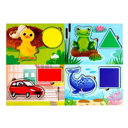 Puzzle and book with applications "Forms and Color"