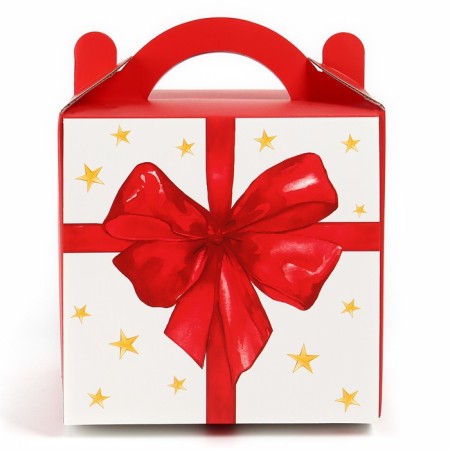 Confectionery box with a window, a chest, “bow”, 20 x 20 x 20 cm-3