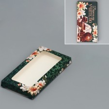 Chocolate box, confectionery packaging, “expensive teacher”, with a window, 17.3 x 8.8 x 1.5 cm