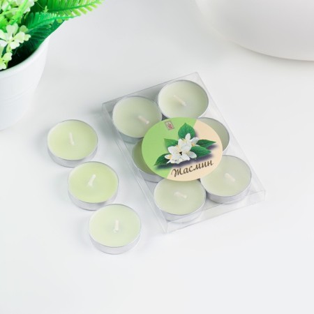 Set of candles of tea aromatic, 6 pcs, jasmine