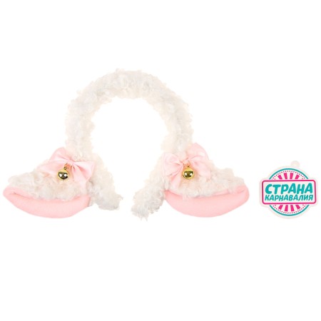 Carnival rim "anime ears", white color-1