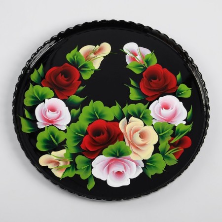 Tranding "Zhostovo" Artistic painting 28 cm-2