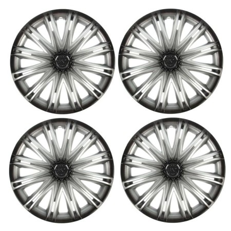 Wheel caps R13 "Sky", silver-black, set 4 pcs.