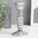 Polystone candlestick for 1 candle "Retro. Column" silver 13.5x6.5x6.5 cm