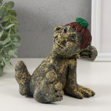 Figure "Little Garden Trollchikha" 12 x 10 x 12 cm-4