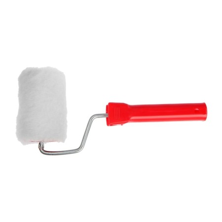 Lom roller, natural fur, 100 mm, handle d = 6 mm, d = 50 mm, pile 12 mm-1
