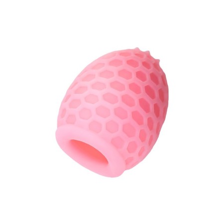 Masturbator A-Toys Pufl, Pink color, three, 6 cm d 2.7 cm-7