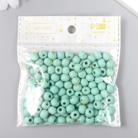 Beads for creativity tree "Green leaf" D-0.8 cm, set 20 grams-2