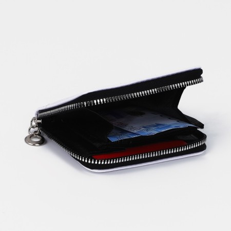Lightning wallet, card for cards, for coins, white color-1