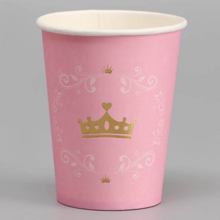 Paper glass "Golden Crown", 6 pcs.
