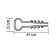 Dowel-homut "tundra", for a flat cable, nylon, 10 mm, white, 100 pcs