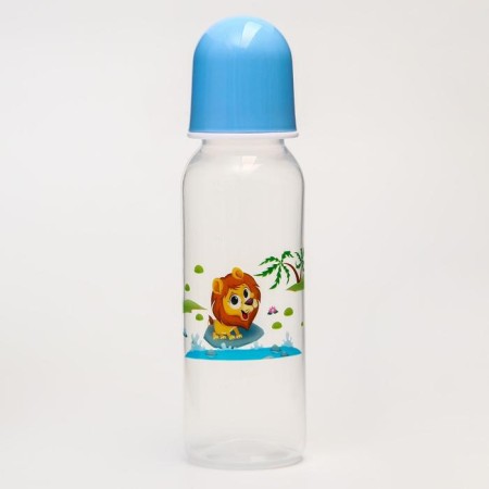 A bottle for feeding "Funny Animals", a classic throat, 250 ml., 3 months, MIX colors-4