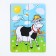 Puzzle "Cow in the meadow", 6 elements, part size: 5 × 4.6 cm