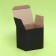 Box under a mug, without a window, black 12 x 9.5 x 12 cm