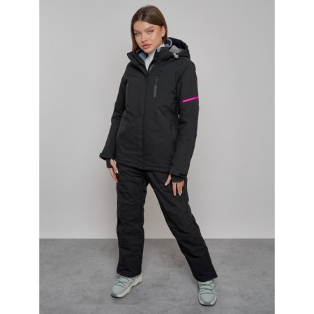 Ski suit female, size 44, black color-4