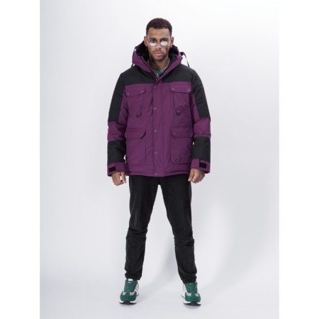 Ski jacket men's, size 48, purple color-22