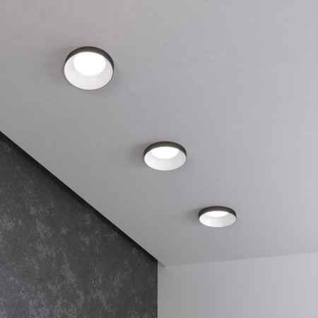 Lumina Supreme Interceptible Elektrostandard, Discus, 75x75x41 mm, GU10, black, white color-2