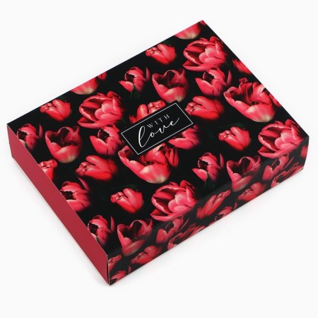 Box for sweets "Tulips", 20 x 15 x 5 cm